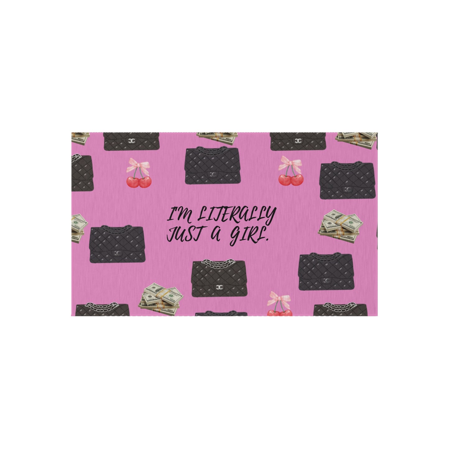 Chic Outdoor Rug - Fun, Perfect for Girls’ Day, Home Decor