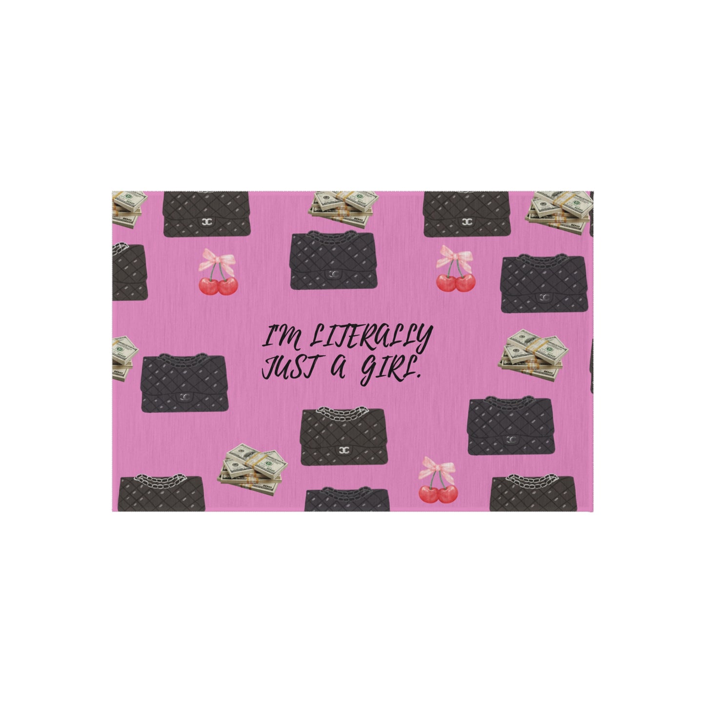 Chic Outdoor Rug - Fun, Perfect for Girls’ Day, Home Decor