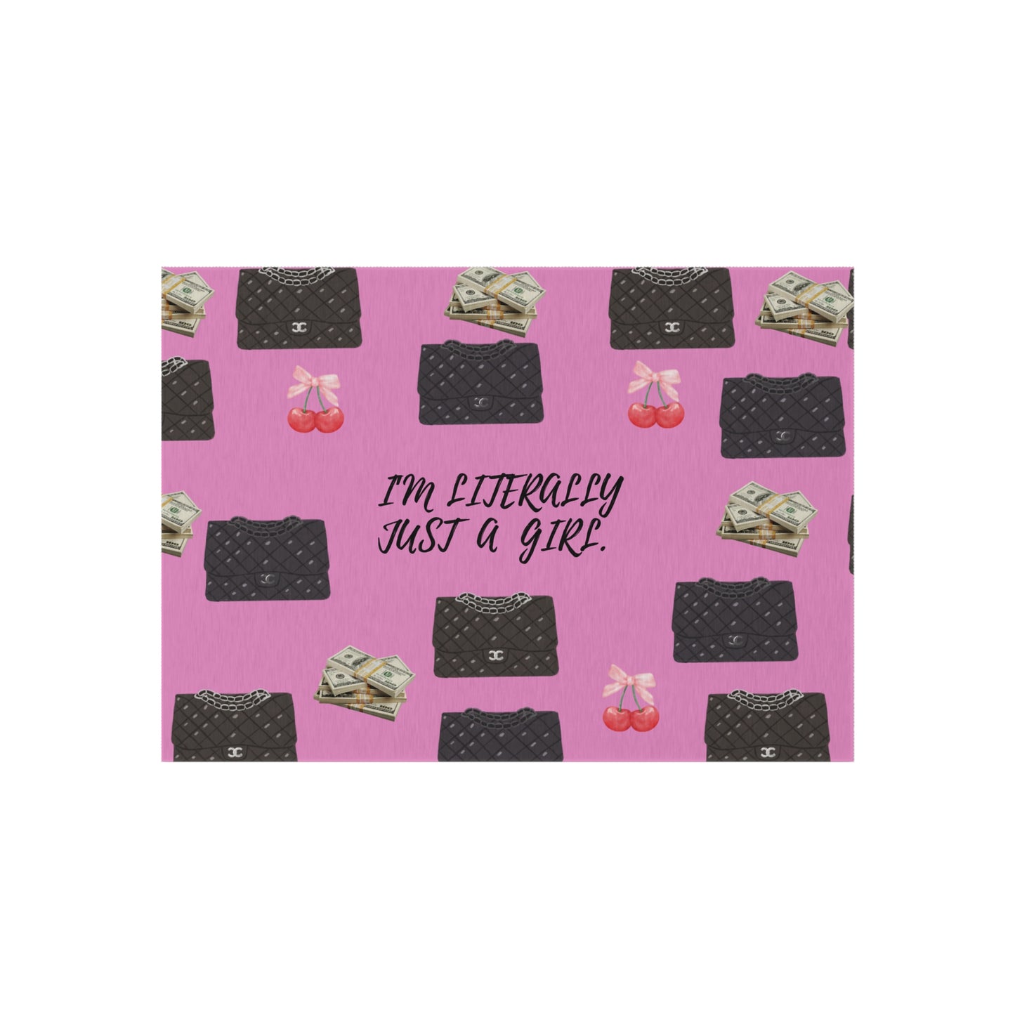 Chic Outdoor Rug - Fun, Perfect for Girls’ Day, Home Decor