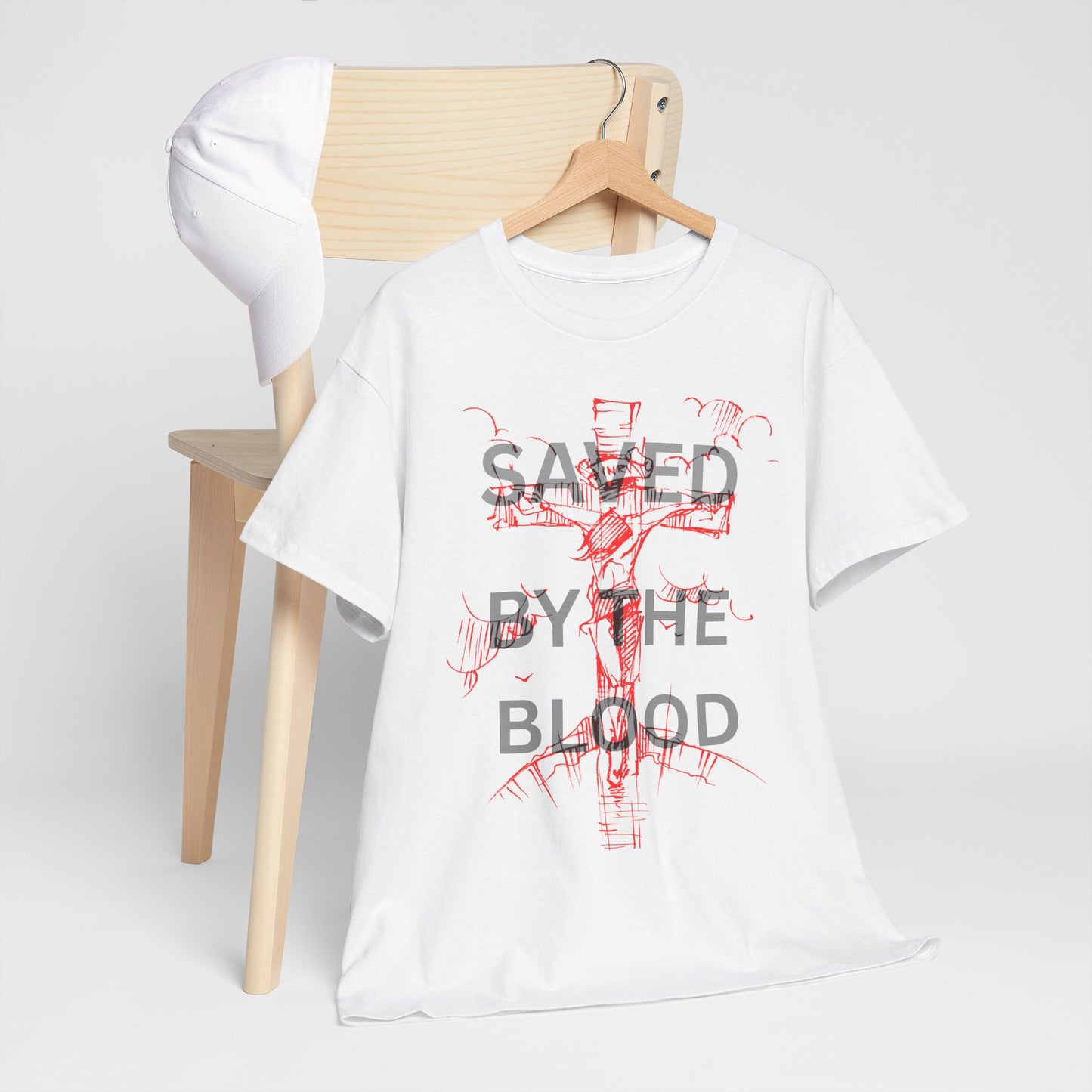 Christian Graphic Tee, Saved By The Blood Shirt,