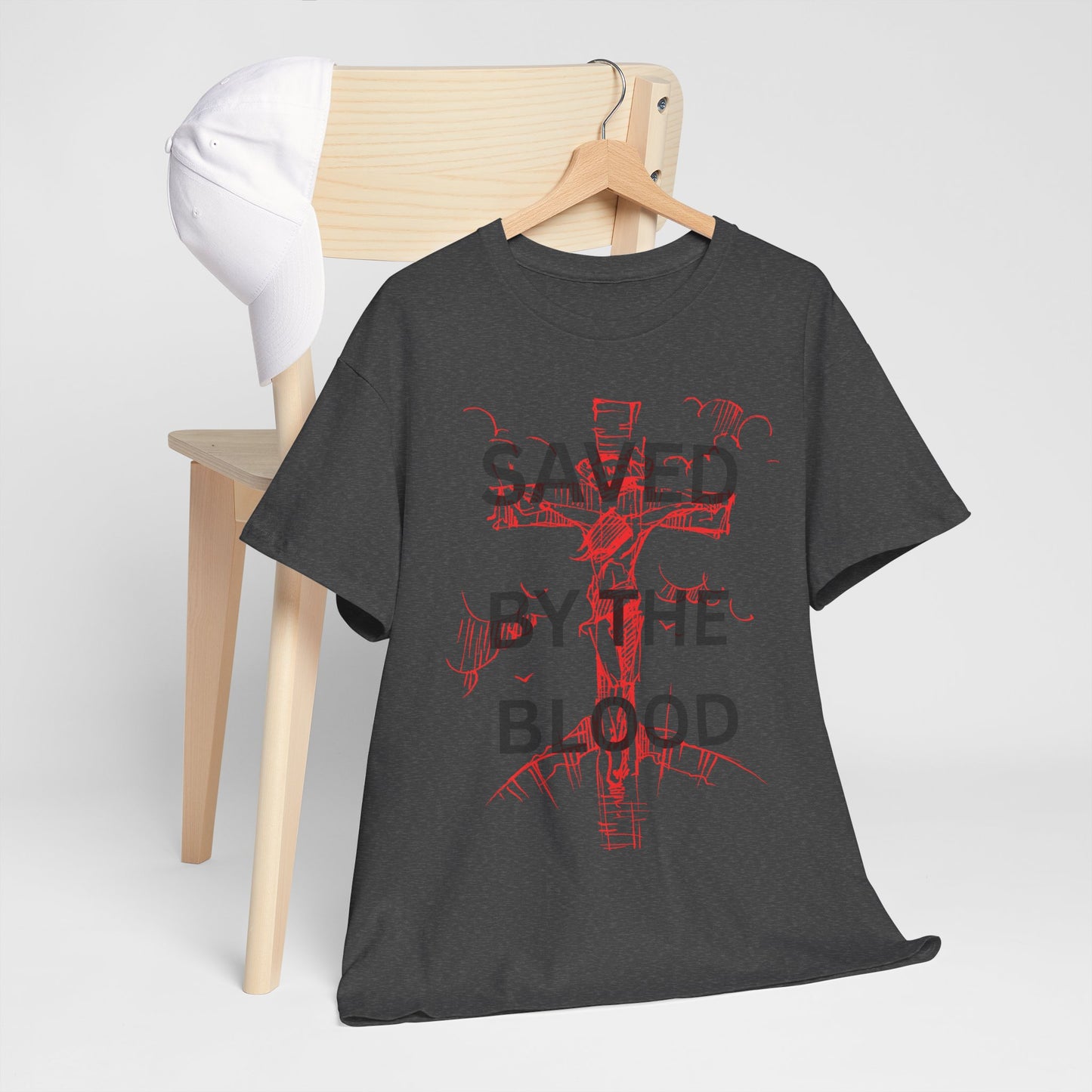 Christian Graphic Tee, Saved By The Blood Shirt,