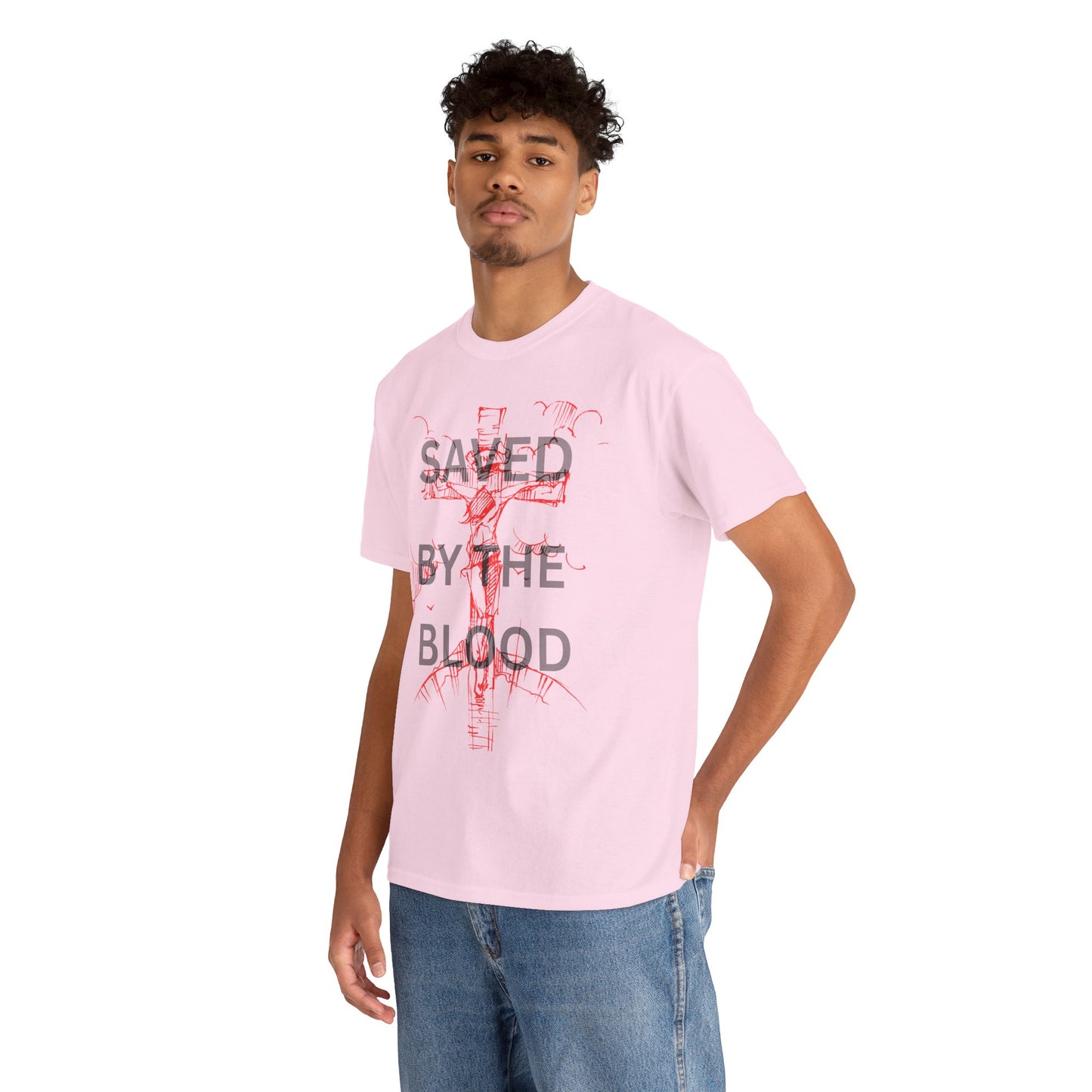 Christian Graphic Tee, Saved By The Blood Shirt,