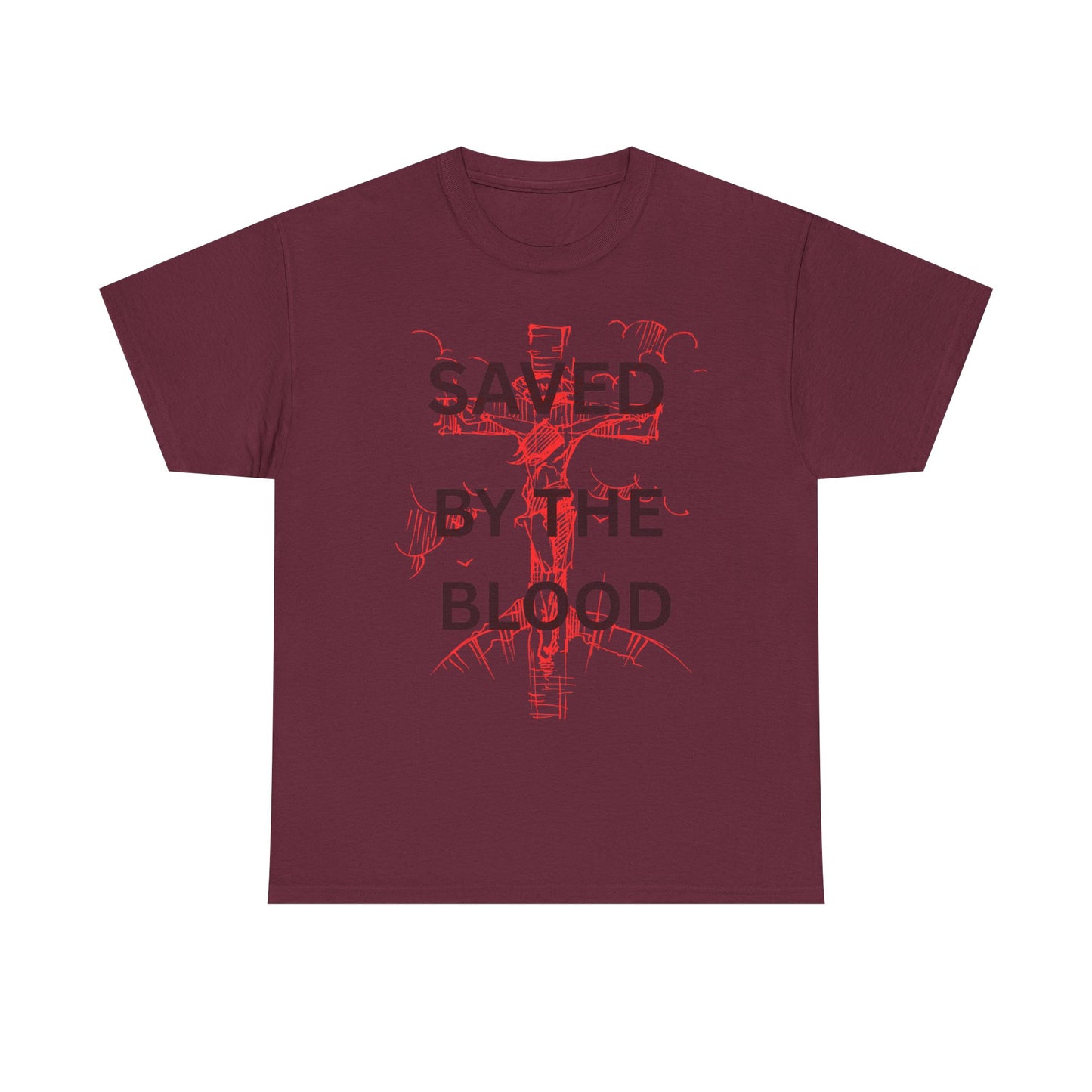 Christian Graphic Tee, Saved By The Blood Shirt,