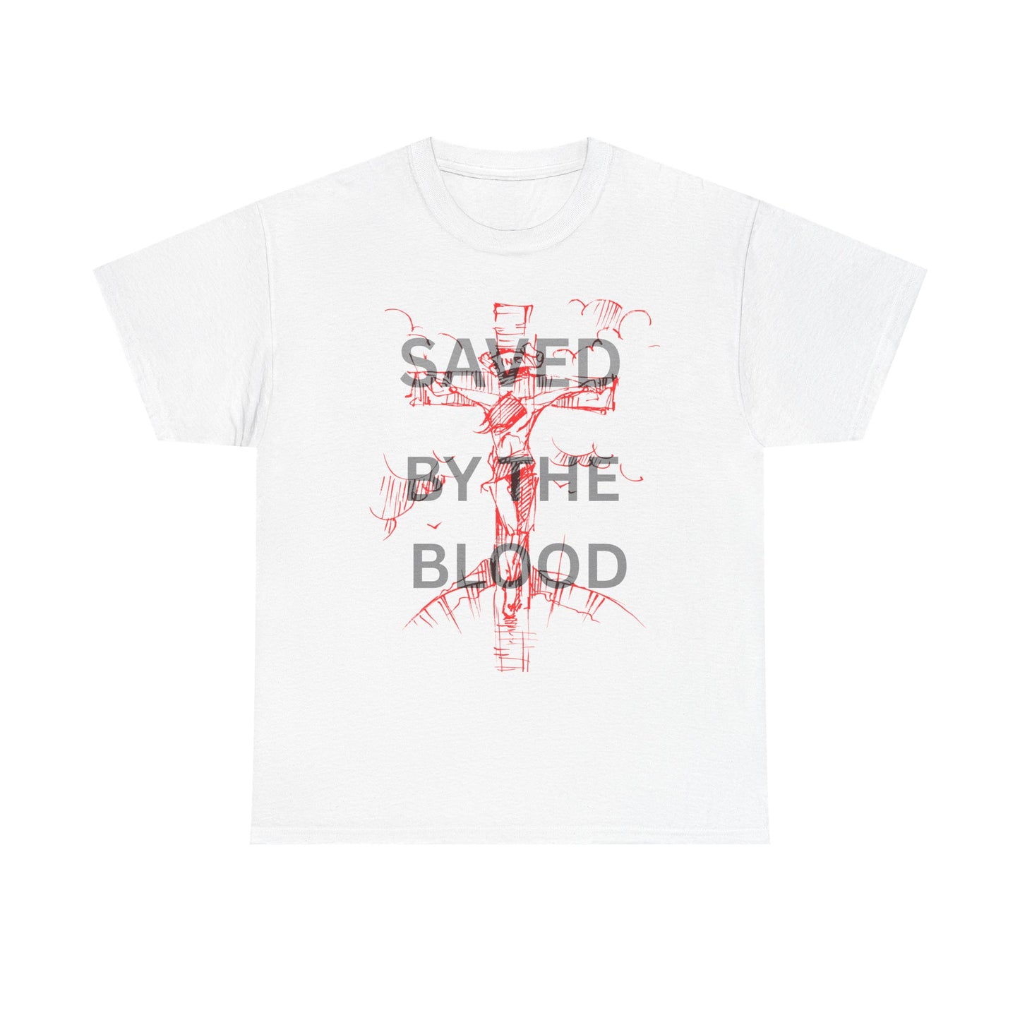 Christian Graphic Tee, Saved By The Blood Shirt,