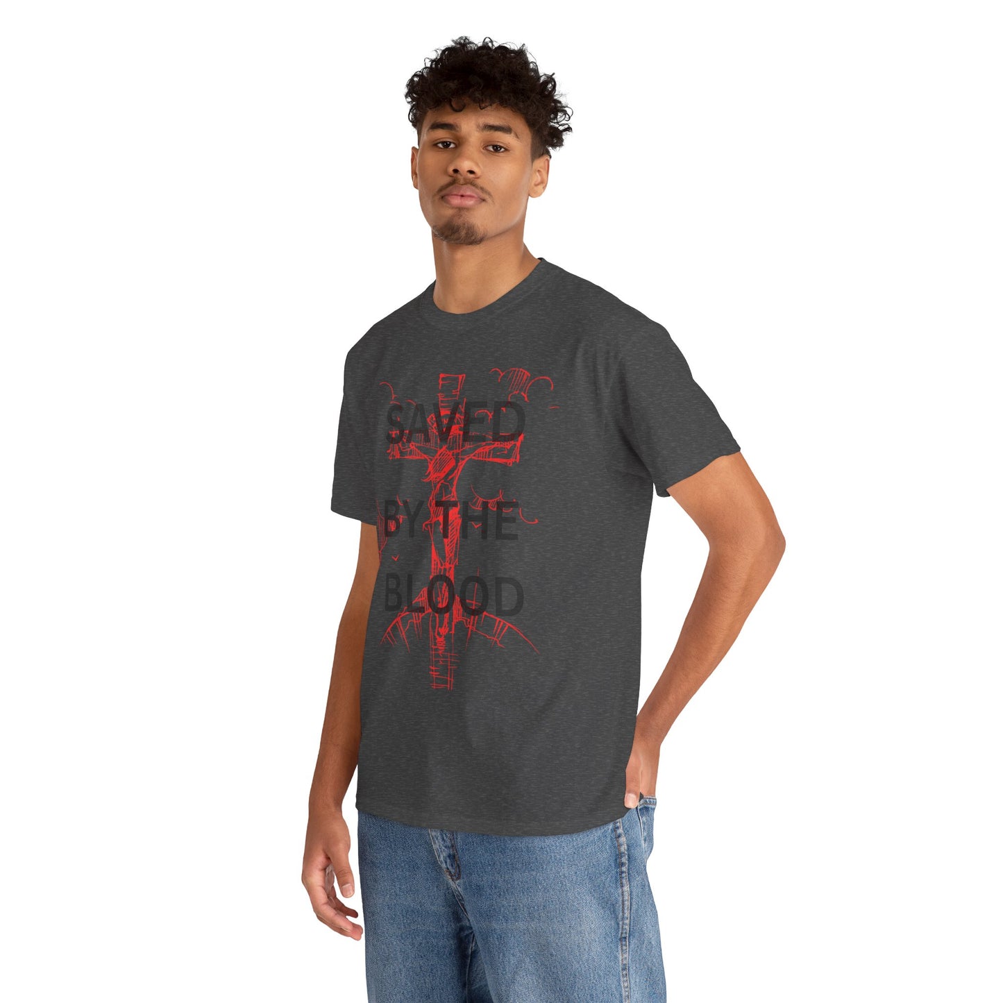 Christian Graphic Tee, Saved By The Blood Shirt,
