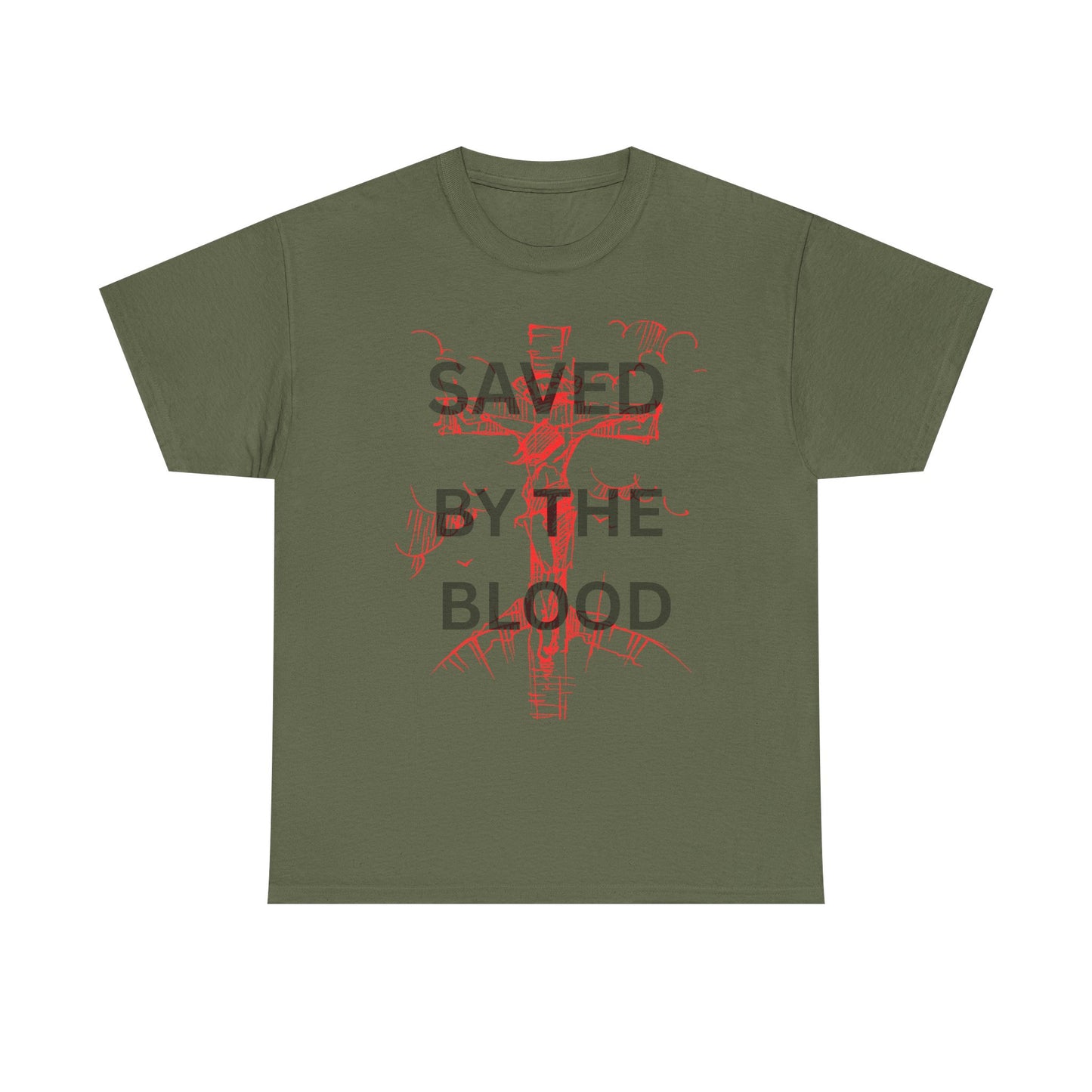 Christian Graphic Tee, Saved By The Blood Shirt,