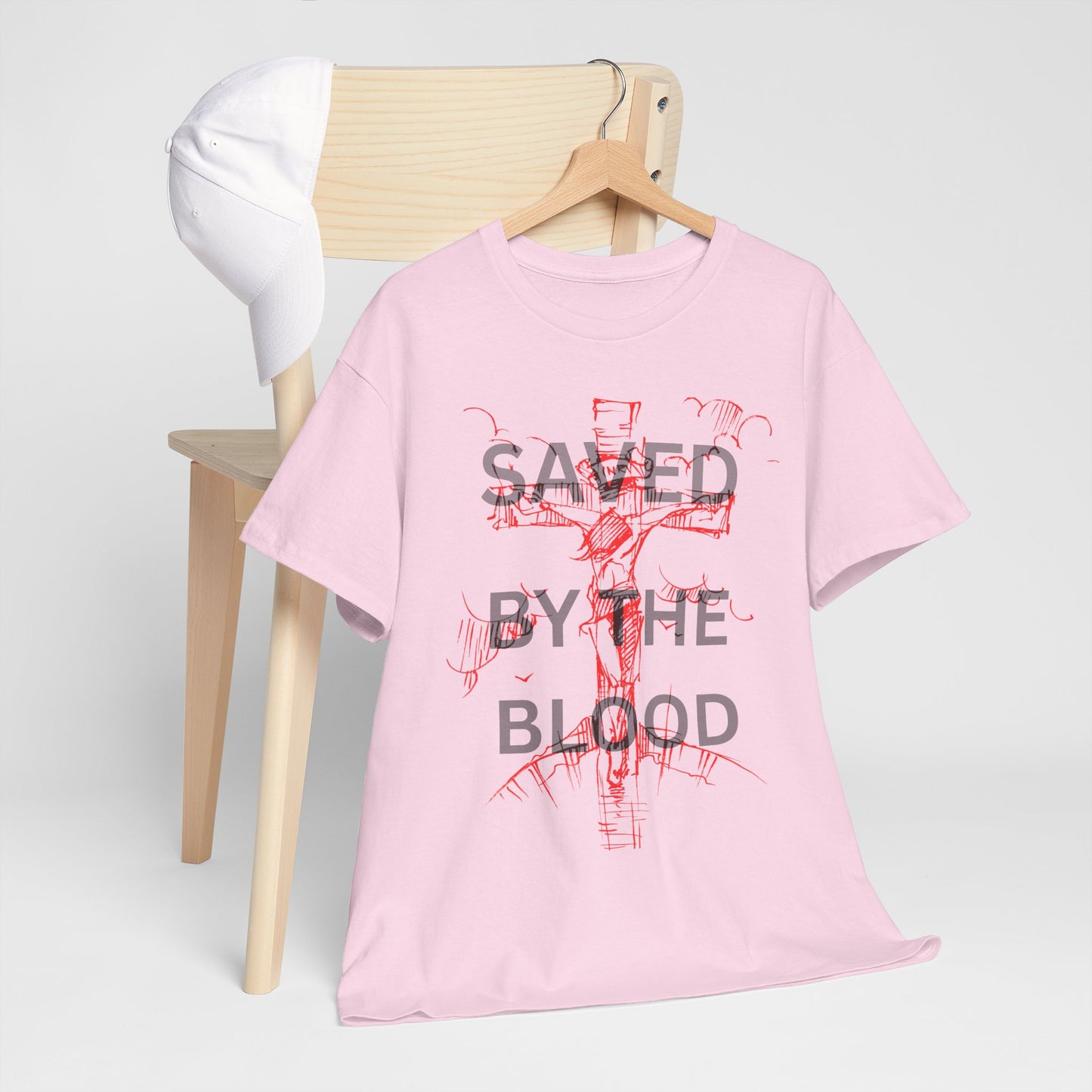 Christian Graphic Tee, Saved By The Blood Shirt,