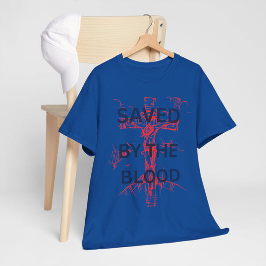 Christian Graphic Tee, Saved By The Blood Shirt,