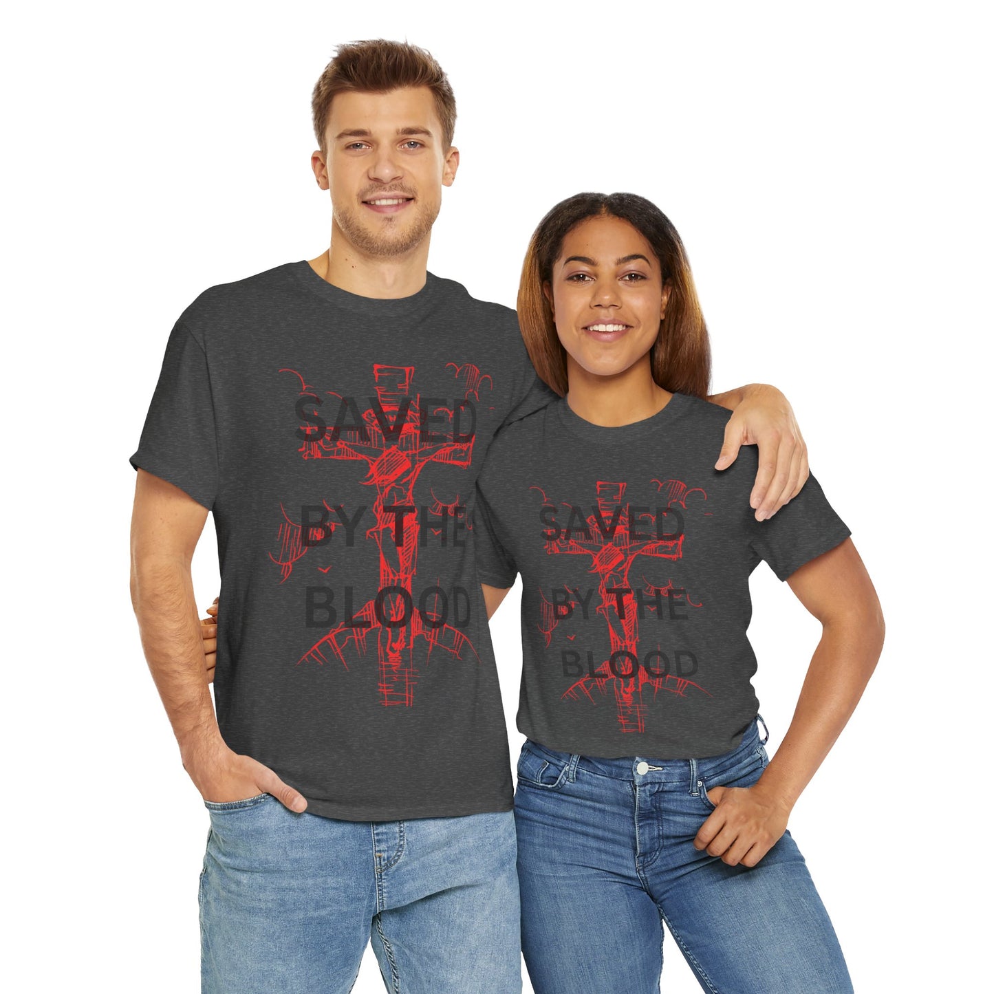 Christian Graphic Tee, Saved By The Blood Shirt,